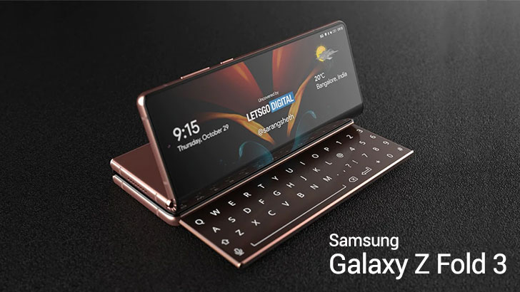 Samsung Galaxy Z Fold 3 Will Have a Sliding Keyboard and Two Hinges, Reports a New Leak