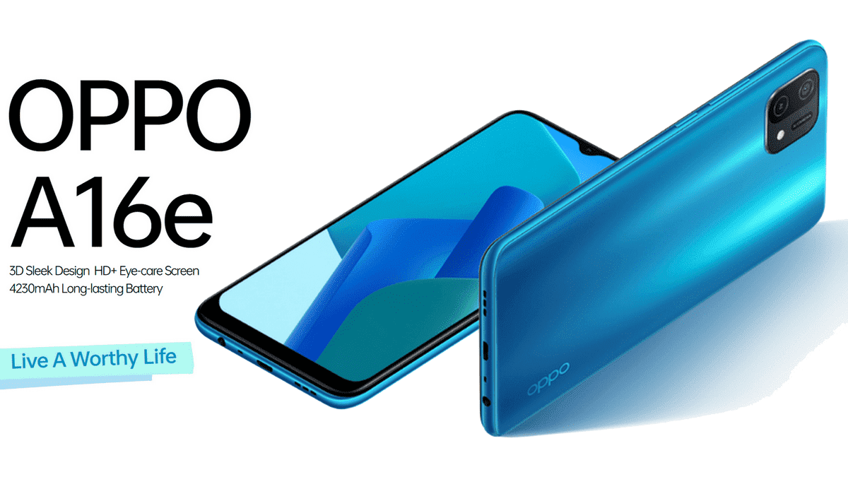 Oppo A16e - 6.52 inch Display 