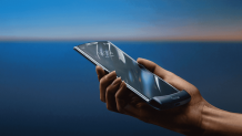 The foldable Motorola RAZR 3 is shown in live photos