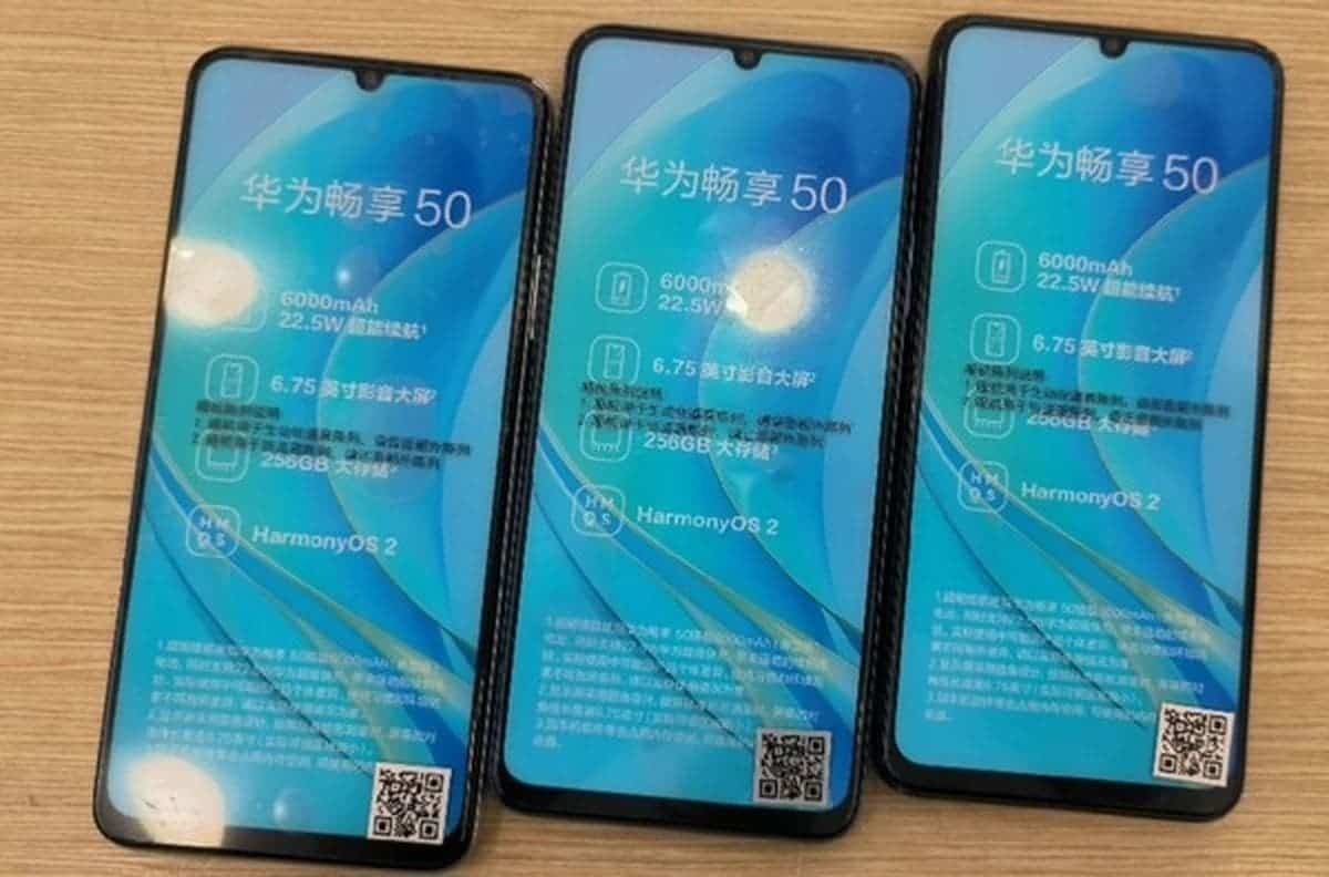 Huawei Enjoy 50 model with a huge 6000 mAh large battery exposed