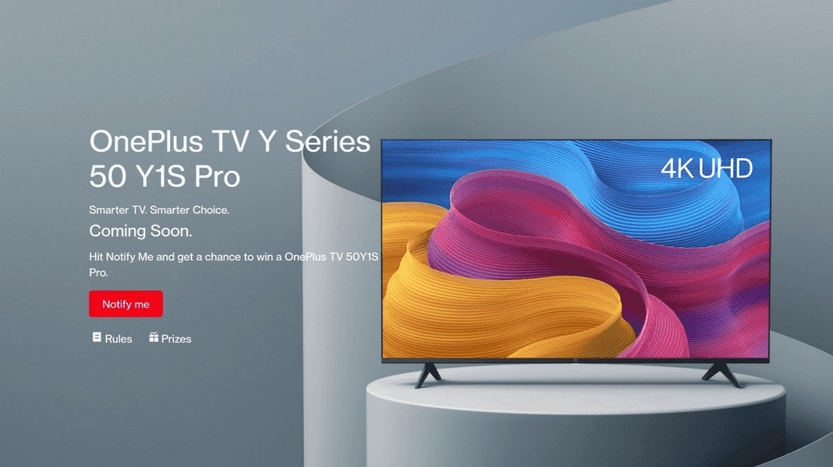 OnePlus TV Y Series 50 Y1S Pro key features have been teased- Gizchina.com
